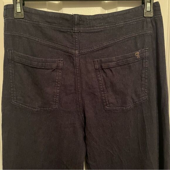 Anthropologie Pilcro Midnight Blue Wide Leg Pants - Picture 4 of 7